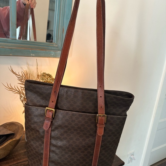 Vintage Celine Triomph canvas tote *RARE* - Picture 2 of 11